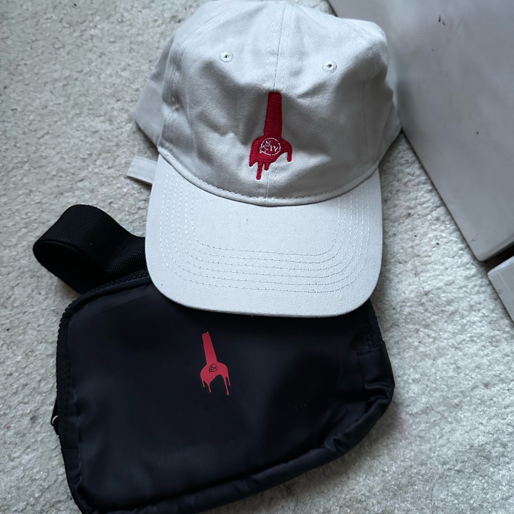 NEW Makers Mark Hat and Bum Belt Waist Bag